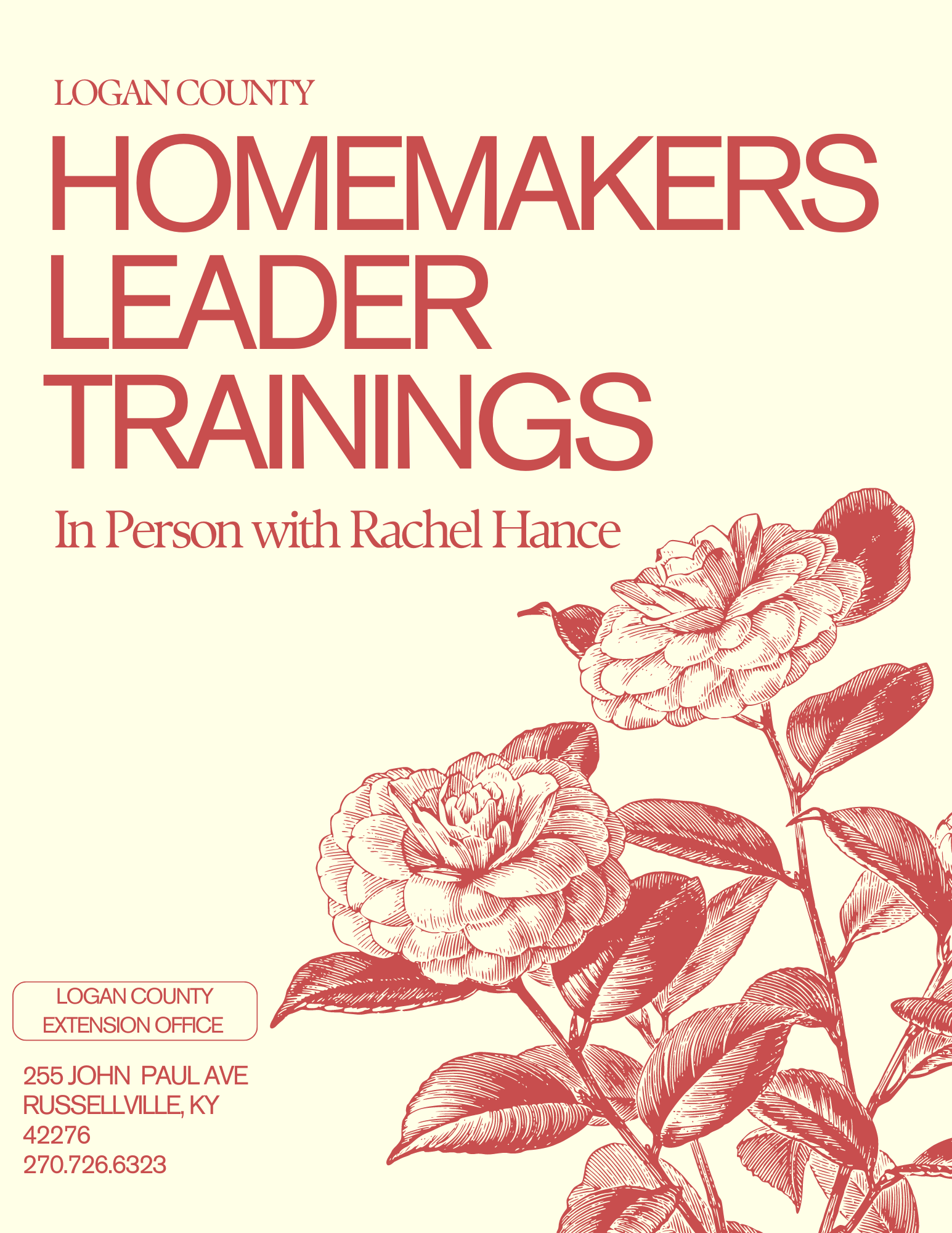 Homemakers Leader Trainings